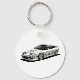 Nissan 240sx handgetekende kunst  sleutelhanger