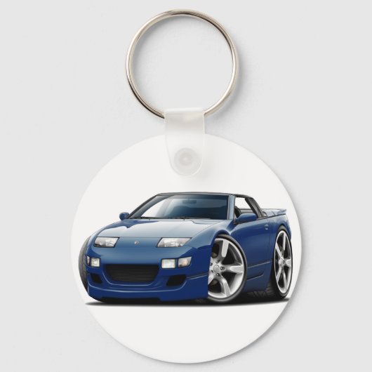 Nissan 300ZX Dk Blue Convertible Sleutelhanger (Voorkant)