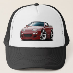 Nissan 300ZX maroon Convertible Trucker Pet