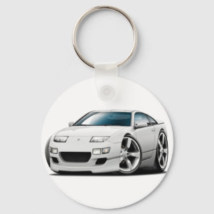 Nissan 300ZX witte auto Sleutelhanger