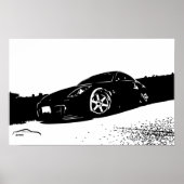 Nissan 350z Front Stance Poster (Voorkant)
