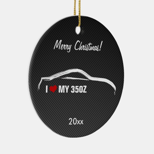 Nissan 350Z - Ik hou van mijn 350Z Keramisch Ornament (Rechts)