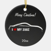 Nissan 350Z - Ik hou van mijn 350Z Keramisch Ornament (Voorkant)