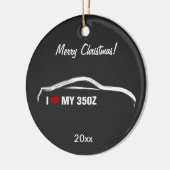 Nissan 350Z - Ik hou van mijn 350Z Keramisch Ornament (Links)