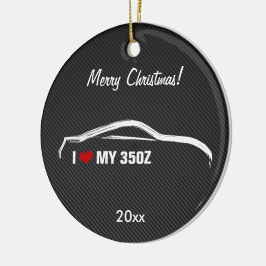 Nissan 350Z - Ik hou van mijn 350Z Keramisch Ornament (Links)
