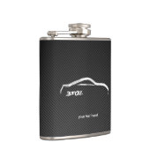 Nissan 350Z op faux koolstofvezel Heupfles (Rechts)