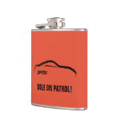 Nissan 350Z op Tango-Sinaasappel Heupfles (Links)