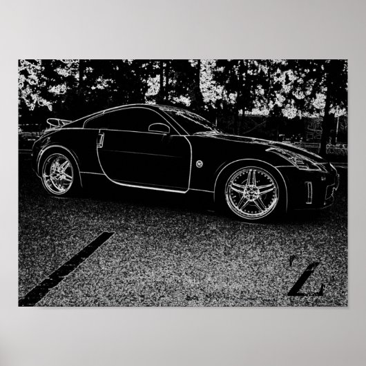 Nissan 350z poster (Voorkant)