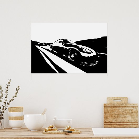 Nissan 350z poster (Keuken)