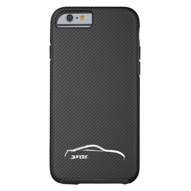 Nissan 350Z White Silhouette Logo Case-Mate iPhone Case (Achterkant)