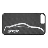 Nissan 350Z Witte Silhouette Logo Case-Mate iPhone Case (Achterkant (Horizontaal))