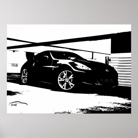 Nissan 370Z Roof Top Poster (Voorkant)