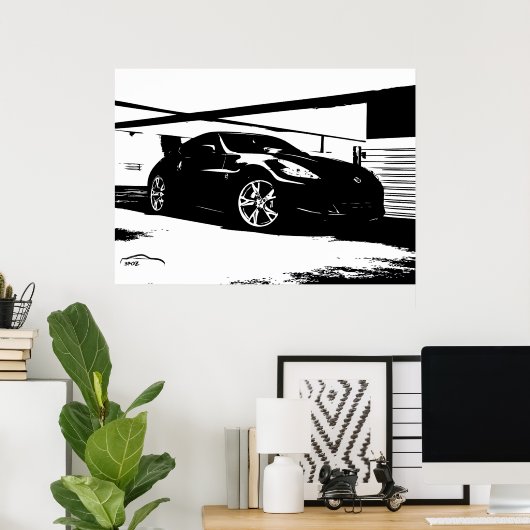 Nissan 370Z Roof Top Poster (Thuiskantoor)
