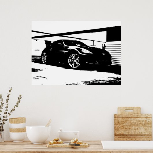 Nissan 370Z Roof Top Poster (Keuken)
