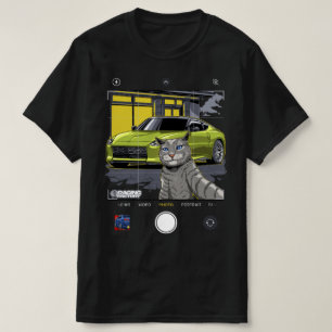 Nissan 400z Selfie Cat T-shirt