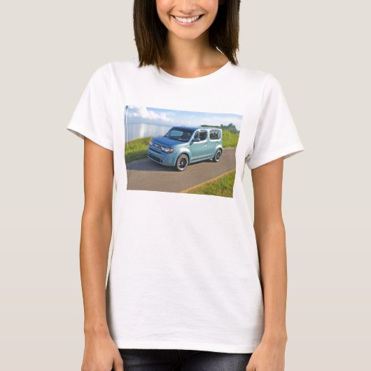 Nissan Cube op de baai T-shirt (Voorkant)