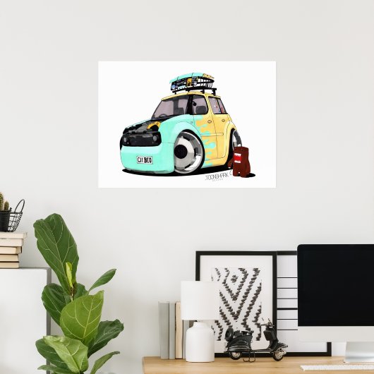 Nissan Cube vs. domo Poster (Thuiskantoor)