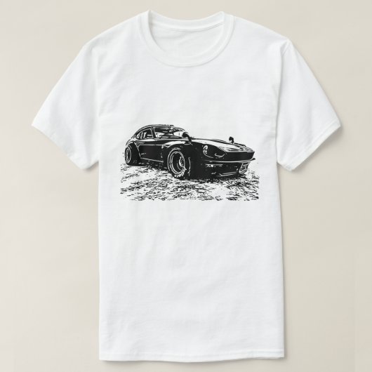 Nissan Datsun Fairlady Classic Vector Afbeelding T-shirt (Design voorkant)