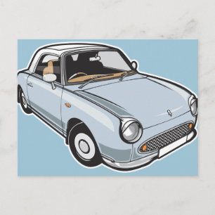 Nissan Figaro Bleek Aqua Briefkaart