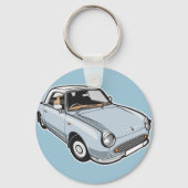 Nissan Figaro Bleek Aqua Sleutelhanger (Voorkant)