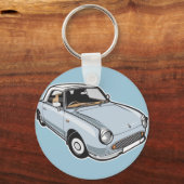 Nissan Figaro Bleek Aqua Sleutelhanger (Voorkant)