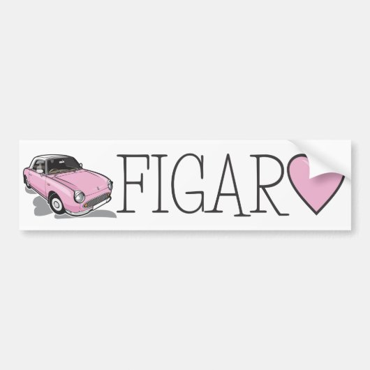 Nissan Figaro Bumpersticker (Voorkant)
