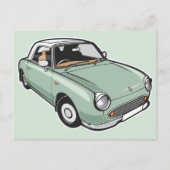 Nissan Figaro Emerald Green Briefkaart (Voorkant)