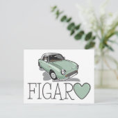 Nissan Figaro Emerald Green Briefkaart (Staand voorkant)