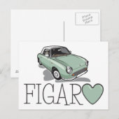 Nissan Figaro Emerald Green Briefkaart (Voorkant / Achterkant)
