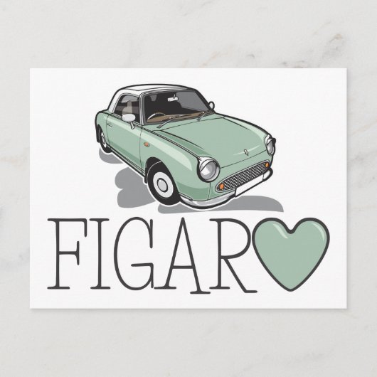 Nissan Figaro Emerald Green Briefkaart (Voorkant)