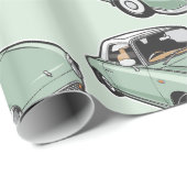 Nissan Figaro Emerald Green Cadeaupapier (Rol Hoek)