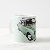 Nissan Figaro Emerald Green Koffiemok (Voorkant links)