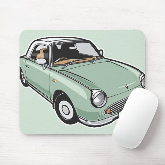 Nissan Figaro Emerald Green Muismat (Met muis)