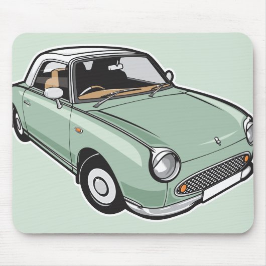 Nissan Figaro Emerald Green Muismat (Voorkant)