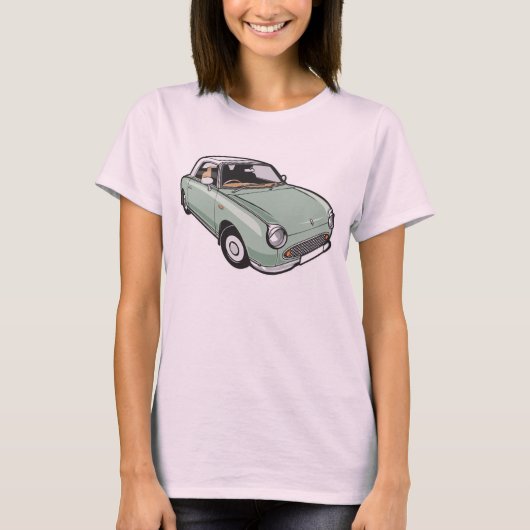 Nissan Figaro Emerald Green T-shirt (Voorkant)