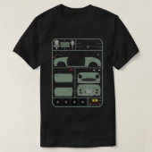 Nissan Figaro in Emerald Green Plastic Model Kit - T-shirt (Design voorkant)