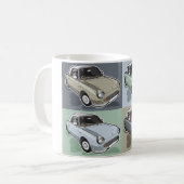 Nissan Figaro in vier kleuren Koffiemok (Voorkant links)