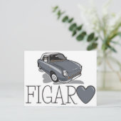 Nissan Figaro Lapiz Gray Briefkaart (Staand voorkant)