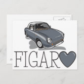 Nissan Figaro Lapiz Gray Briefkaart (Voorkant / Achterkant)