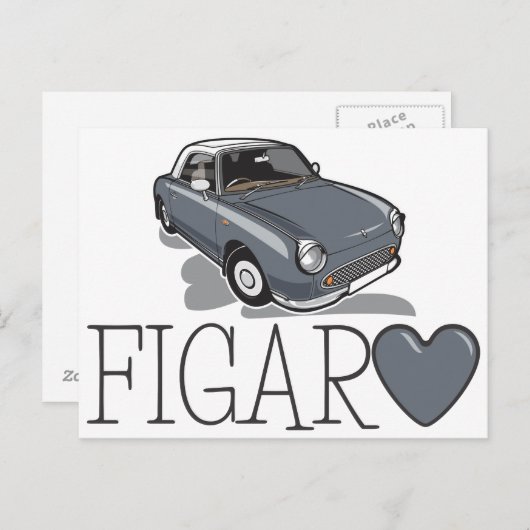 Nissan Figaro Lapiz Gray Briefkaart (Voorkant / Achterkant)
