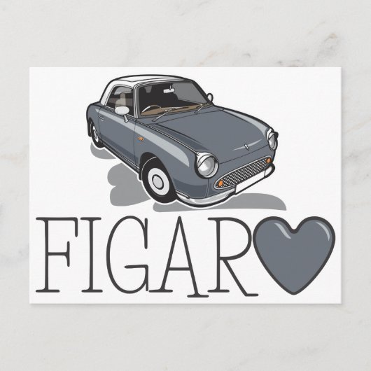 Nissan Figaro Lapiz Gray Briefkaart (Voorkant)