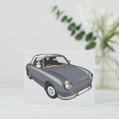 Nissan Figaro Lapiz Gray Briefkaart (Staand voorkant)