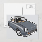 Nissan Figaro Lapiz Gray Briefkaart (Voorkant / Achterkant)