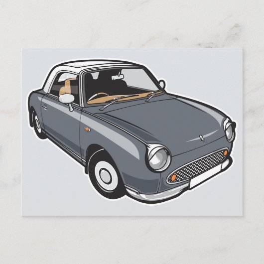 Nissan Figaro Lapiz Gray Briefkaart (Voorkant)