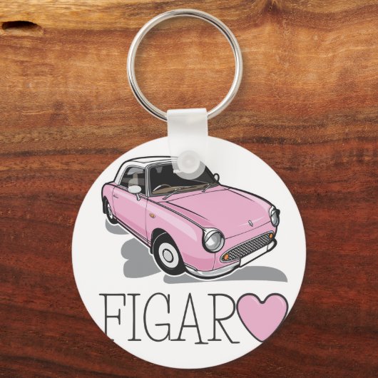 Nissan Figaro Pink Sleutelhanger (Voorkant)
