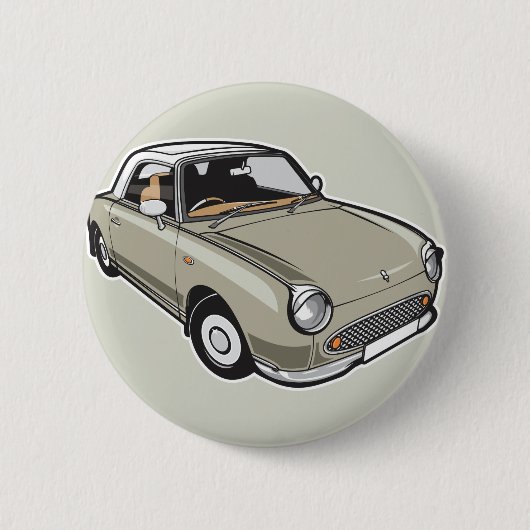 Nissan Figaro Topaz Mist Ronde Button 5,7 Cm (Voorkant)