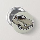 Nissan Figaro Topaz Mist Ronde Button 5,7 Cm (Voorkant /achterkant)