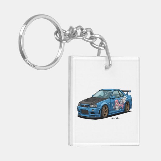 Nissan GT-R34 Sleutelhanger (Voorkant Links)