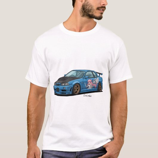 Nissan GT-R34 T-shirt (Voorkant)