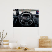 Nissan GT-R Carbon Fiber Cockpit en HID Poster (Keuken)